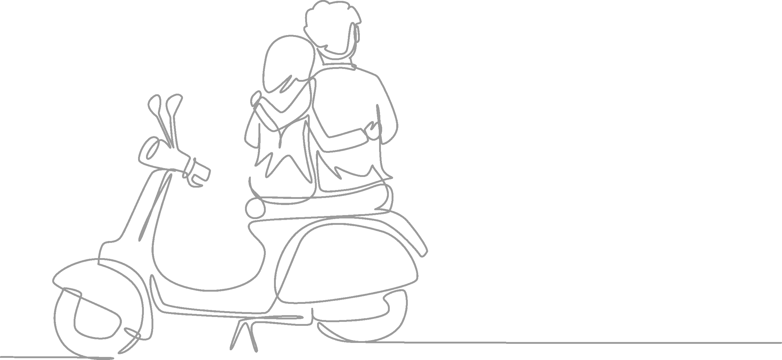 Scooter couple Scooter couple