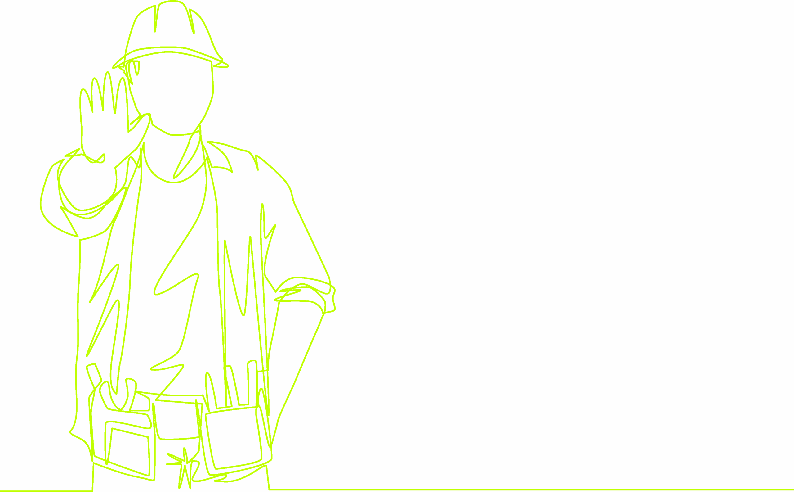 worker signalling stop green Don't throw it out