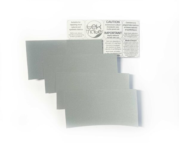 tekmate reflective patches, 5 cm x 10 cm - white background