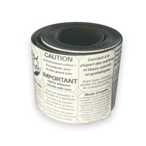 tekmate black roll, 5 cm width - white background