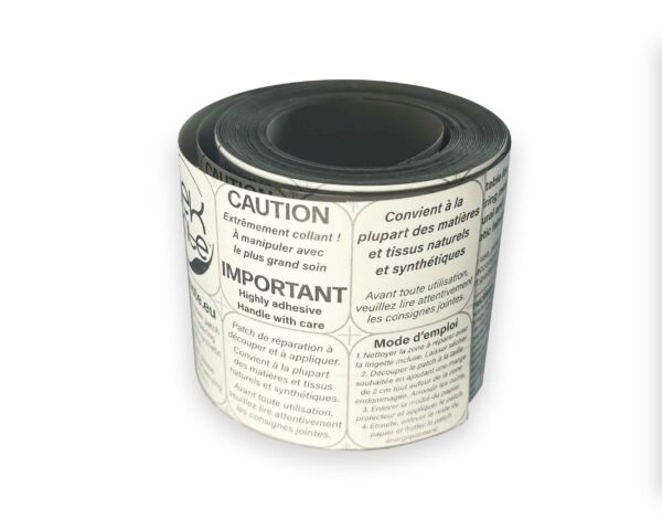 tekmate black roll, 5 cm width - white background