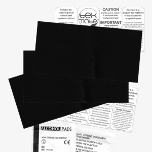 tekmate pack of 5 black 10 cm x 5 cm patches